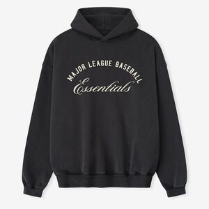 Fear Of God Essentials MLB Hoodie Black Medium Unisex Logo NWT Pullover